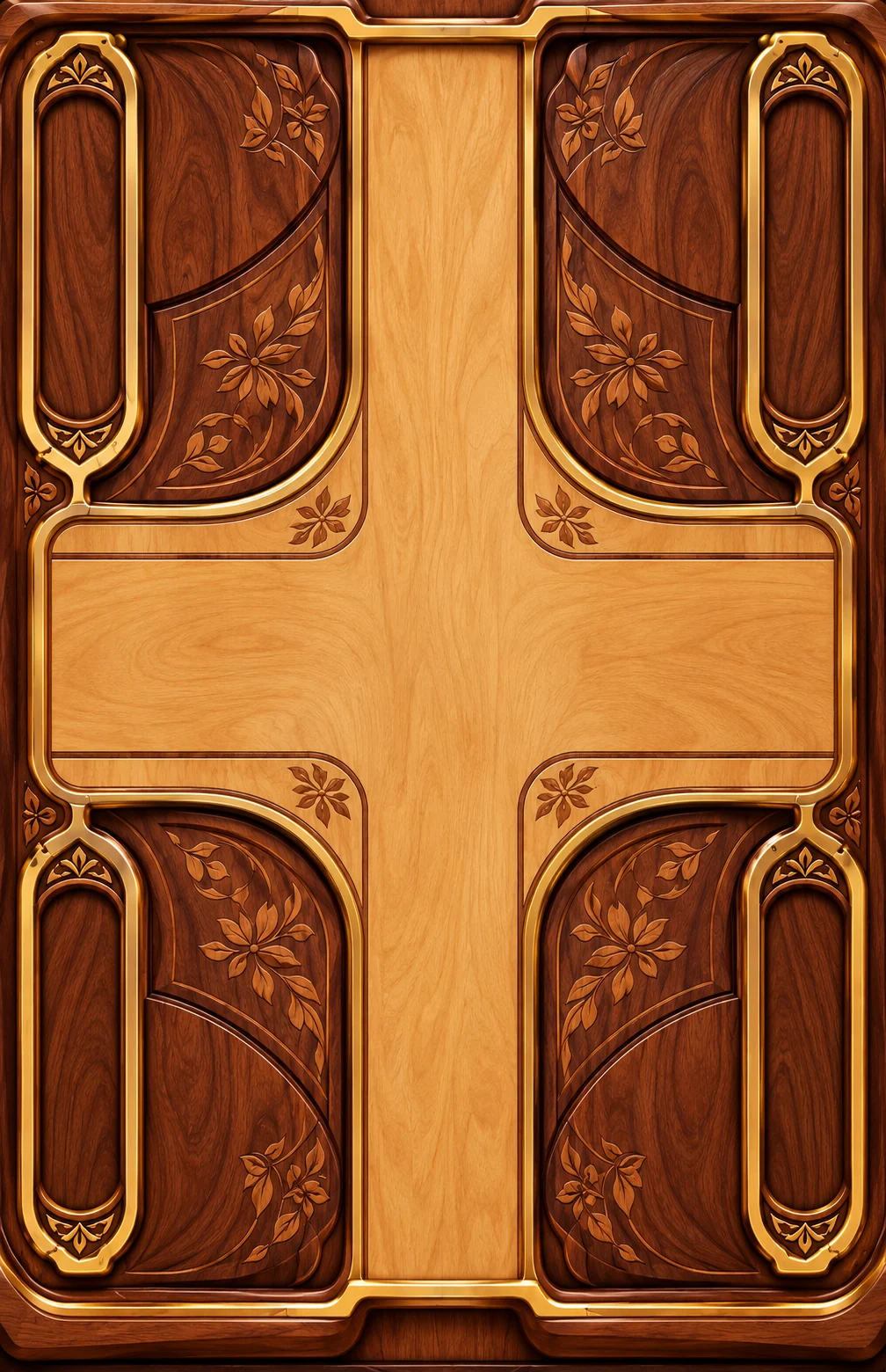 Carved royal walnut game table